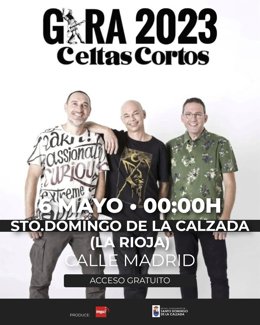 Celtas Cortos actuará el 6 de mayo en Santo Domingo de la Calzada