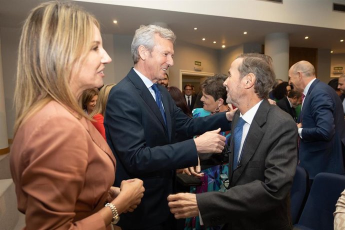 Alfonso Rueda en la entrega de las Medallas Anfaco-Cecopesca.