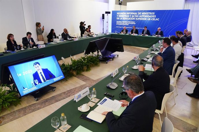 Vista del II Encuentro Ministerial y de Altas Autoridades UE-CELAC, en la Cidade da Cultura, a 5 de mayo de 2023, en Santiago de Compostela, A Coruña, Galicia.