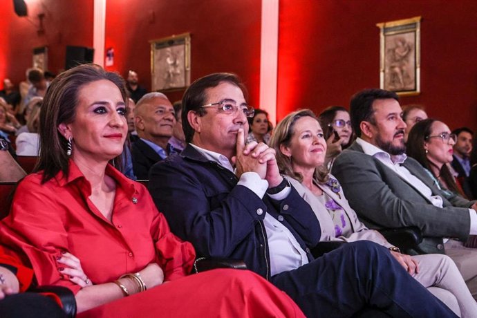 La vicepresidenta primera y ministra de Asuntos Económicos y Transformación Digital, Nadia Calviño, en la entrega de Premios 'Adela Cupido'