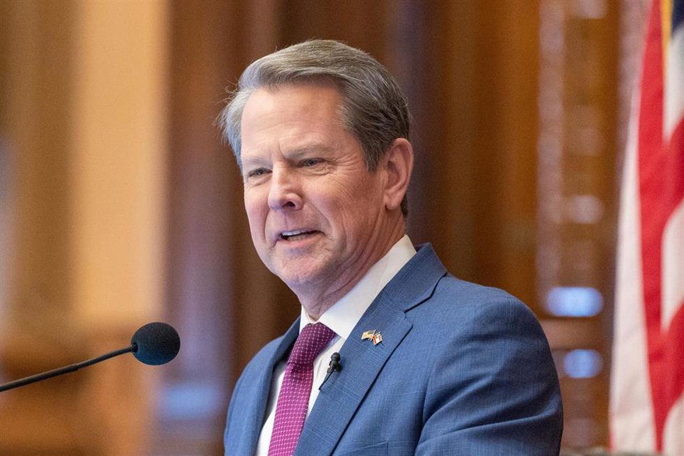 Foto de archivo del gobernador de Georgia, Brian Kemp