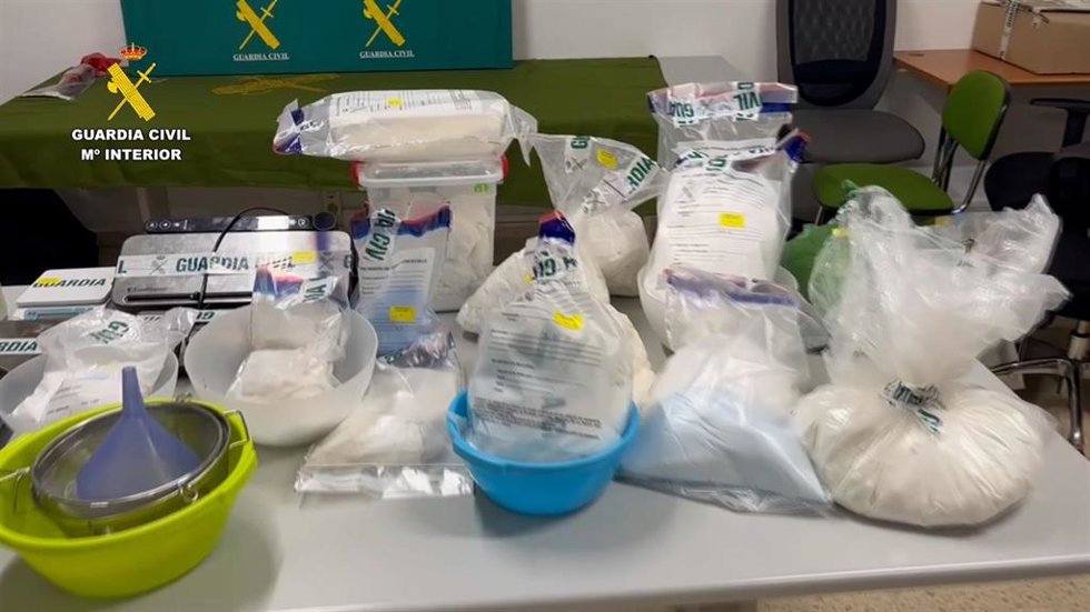 Droga intervenida en la operación Bergantes.