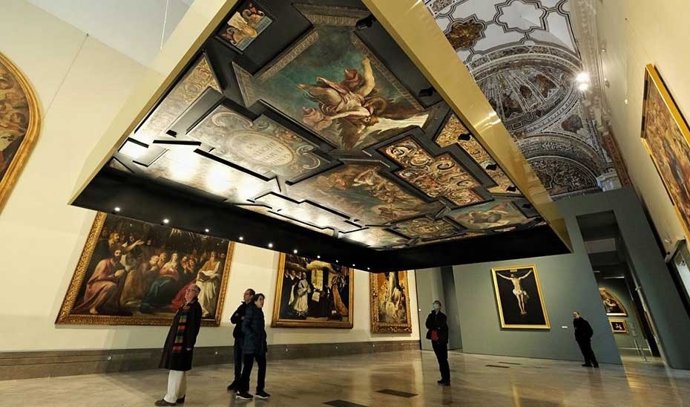 Archivo - Detalle de la exposición 'Arte en el Renacimiento' en el Museo de BBAA, en foto de archivo.