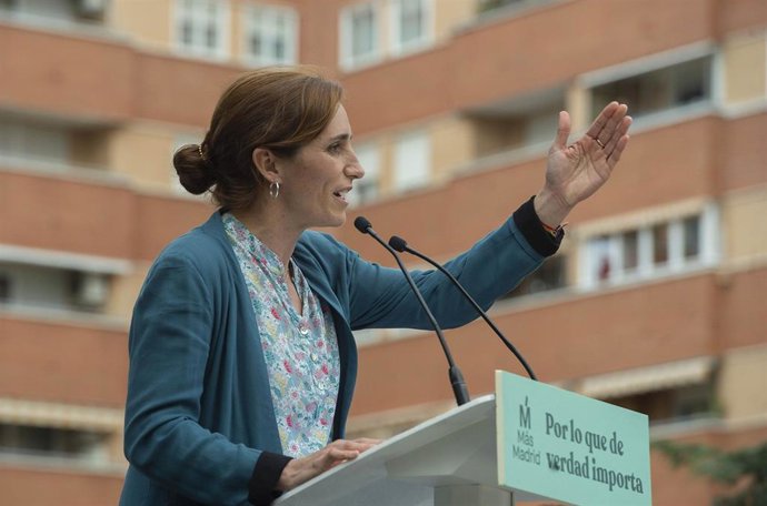 Archivo - La candidata de Más Madrid a la Presidencia de la Comunidad de Madrid, Mónica García, interviene durante el acto El Sur nos importa