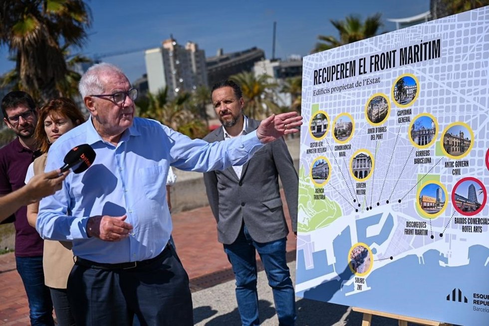 El alcaldable de ERC en Barcelona, Ernest Maragall, este sábado