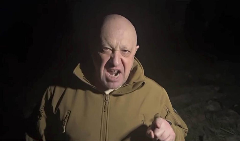 El jefe de Wagner, Yevgeni Prighozin, en un vídeo de protesta desde Bajmut