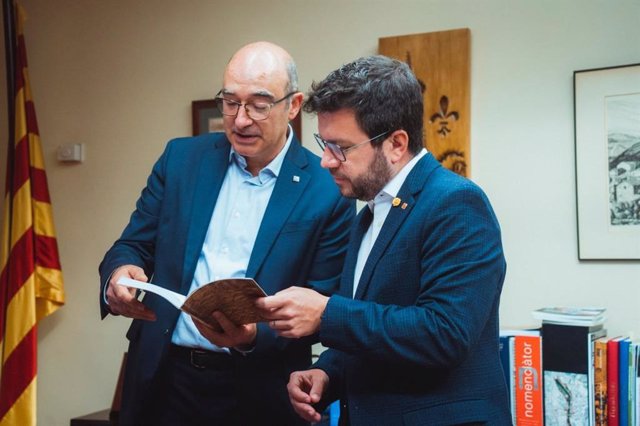 Pere Aragonès en la seva visita aquest dissabte pel Pirineu de Lleida
