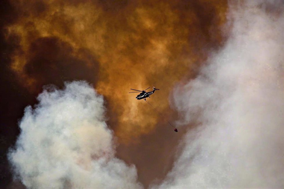 Archivo - Imagen de archivo de incendios en Alberta