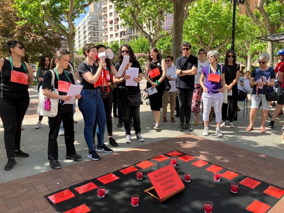 Manifestación por la muerte de una mujer en situación de prostitución