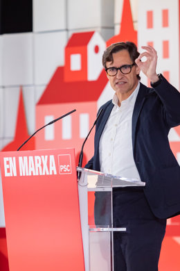 Archivo - El líder del Partit Socialista de Catalunya (PSC), Salvador Illa