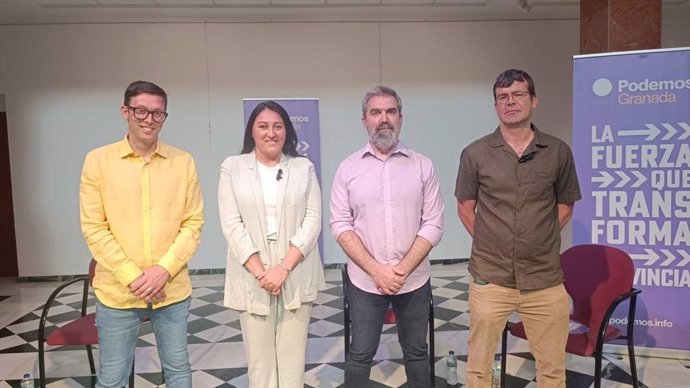 Presentación de las candidaturas de Podemos a ayuntamientos de Granada en las elecciones locales del 28 de mayo.