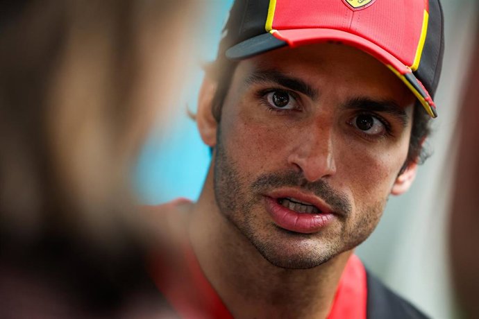 Carlos Sainz (Ferrari), durante el Gran Premio de Miami de F1.