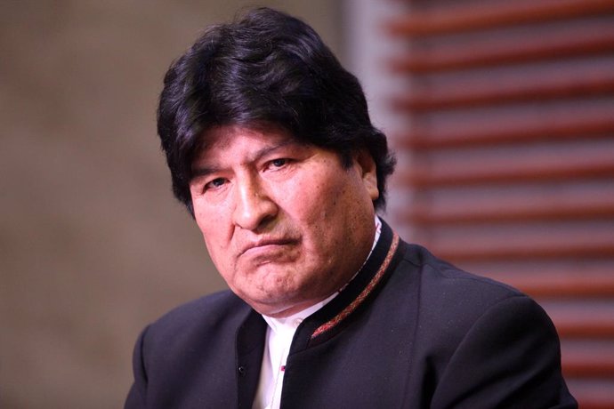 Archivo - February 21, 2020, Buenos Aires, Buenos Aires, Argentina: Former Bolivian President Evo Morales gave a press conference on the ban to be a candidate in the next elections in Bolivia.