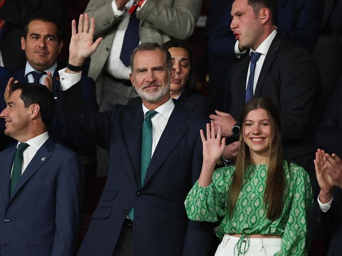 EL REY FELIPE Y LA INFANTA SOFÍA EN LA FINAL DE LA COPA DEL REY