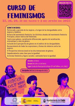 Cartel Curso de feminismos