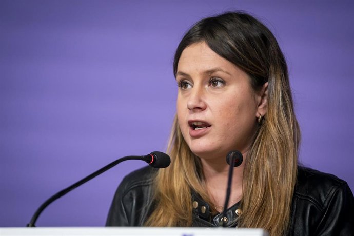 Archivo - La coportavoz de Unidas Podemos en la Asamblea de Madrid y candidata a la Presidencia regional, Alejandra Jacinto.
