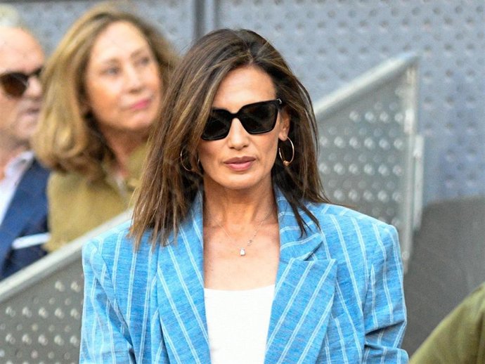 Nieves Álvarez en el partido de Jan-Lennard Struff contra Aslán Karátsev en la segunda semifinal masculina en la Mutua Madrid Open a 05 de Mayo de 2023 en Madrid (España).