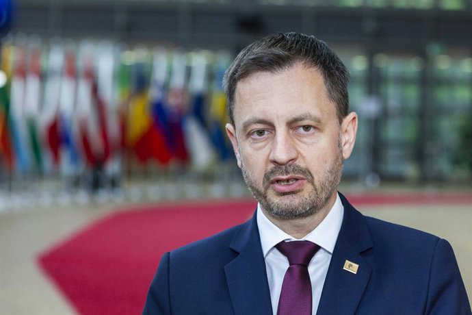Archivo - El primer ministre eslovac, Eduard Heger