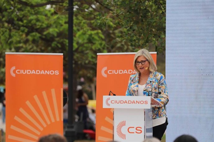 La candidata de Ciudadanos (CS) a la Presidencia de la Generalitat Valenciana, Mamen Peris