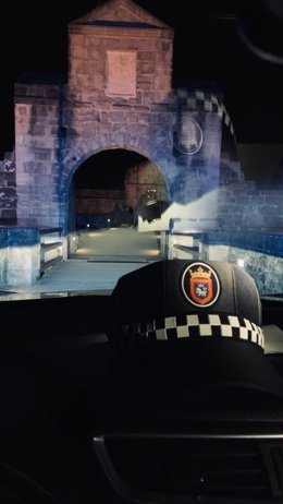 Vehículo de la Policía Municipal de Pamplona.