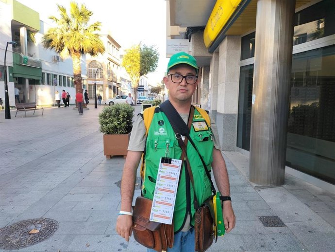Pedro José Aído, vendedor de la ONCE en Chiclana.