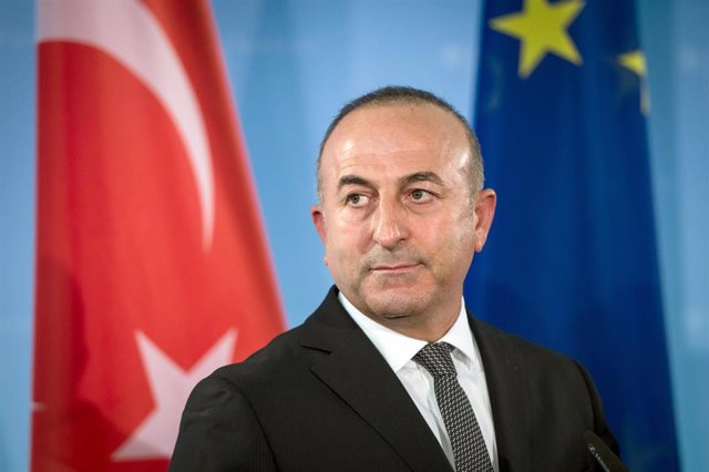 Archivo - El ministro de Asuntos Exteriores turco, Mevluet Cavusoglu