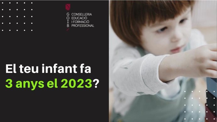 Este lunes comienza el proceso de admisión para los niños que cumplen tres años en 2023 y para primaria, ESO y educación especial