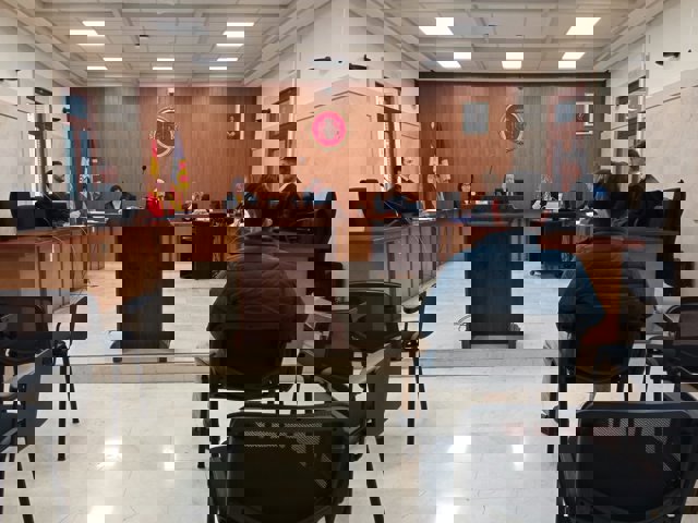 El hombre, durante la celebración de la vista.