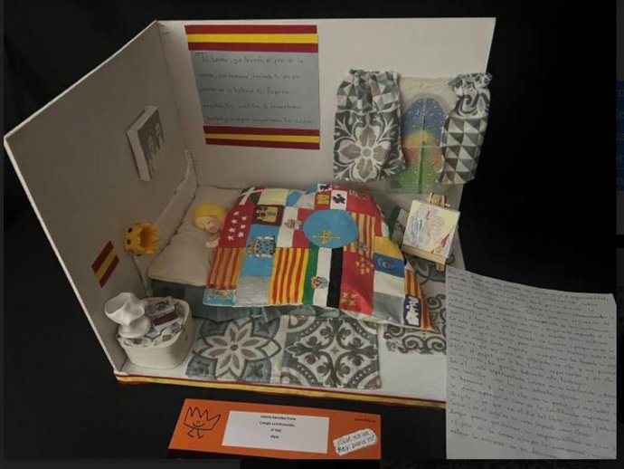 Manualidad ganadora del concurso ¿Qué es un Rey para ti?' de Asturias en 2023.