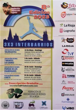 La octava edición del torneo de baloncesto 3x3 Interbarrios se celebra desde el 14 de mayo hasta el 24 de junio