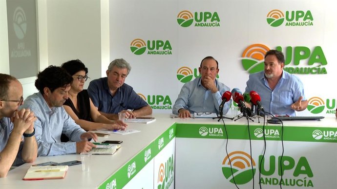 Rueda de prensa de la Mesa Social del Agua de Andalucía.