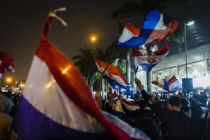 Protesta por el supuesto fraude electoral de las últimas elecciones de Paraguay