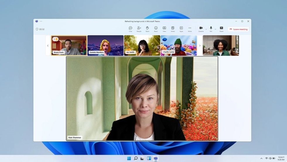 Microsoft Teams con nuevos fondos virtuales