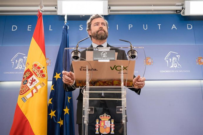 El portavoz de Vox en el Congreso, Iván Espinosa de los Monteros