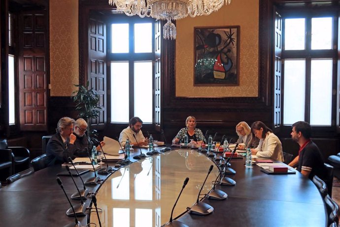 Imatge d'arxiu de la reunió de la Mesa del Parlament