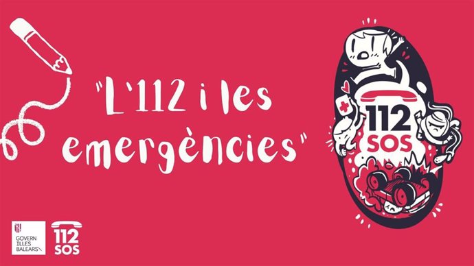 Cartel del concurso 'El 112 y las emergencias'.