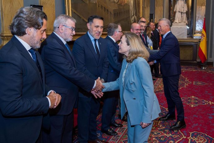 El presidente de la Asamblea Regional asiste al acto del Senado con motivo del Día de Europa en Madrid