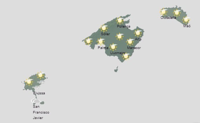 El tiempo hoy martes, 9 de mayo, en Baleares.