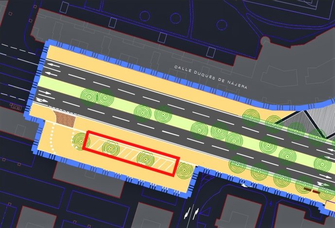 Afecciones en la calle La Vía por las obras en el Nudo de Vara de Rey