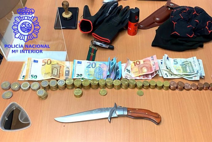 Nota De Prensa 09.05.23 La Policia Nacional Detiene A Un Hombre Que Acababa De Cometer Un Robo Con Violencia O Intimidación En Una Gasolinera