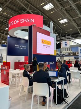 Stand de Puertos del Estado en Munich