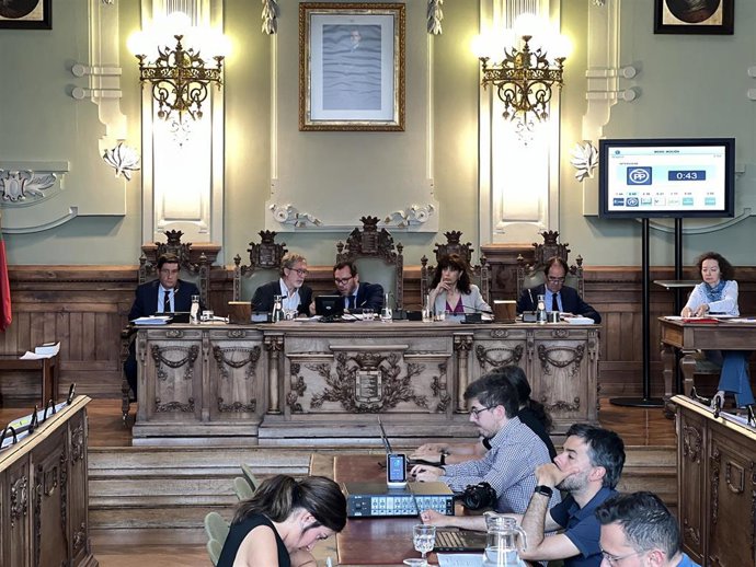Pleno del Ayuntamiento de Valladolid en el mes de mayo de 2023.