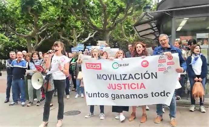 Funcionarios de justicia reclaman mejoras en condiciones y retribuciones sin descartar huelga indefinida si no hay pacto