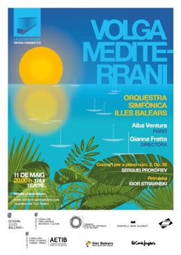 Cartel del concierto de la Sinfónica.