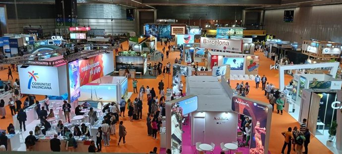 Imagen de la feria Expovacaciones 2023 en Bilbao.