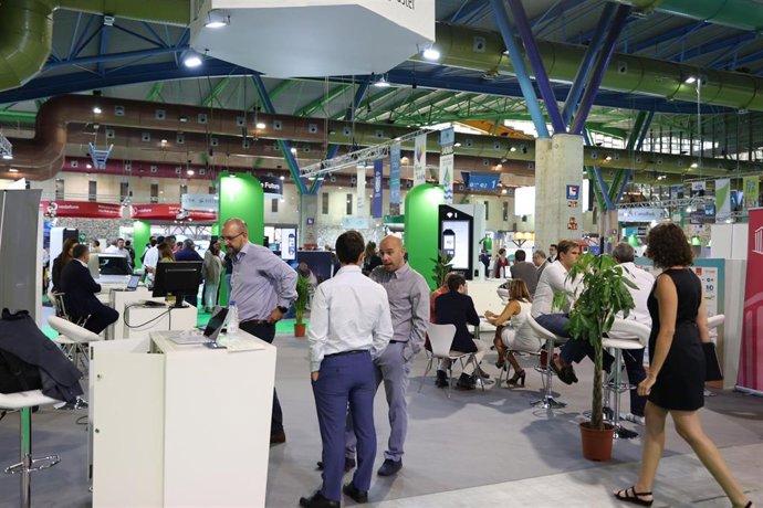 Vista de la zona expositiva Greencities y S-Moving 2022.