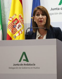 Archivo - La delegada de Turismo, Cultura y Deporte de la Junta en Huelva, Teresa Herrera.