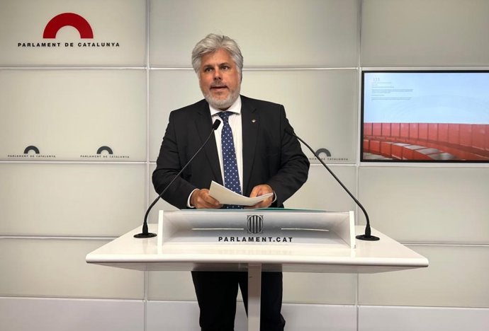 El presidente de Junts en el Parlament, Albert Batet