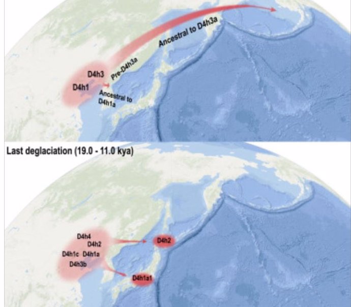 Hipótesis de migraciones desde China a las Américas en la Edad de Hielo