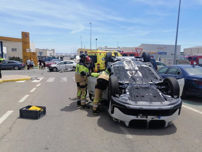 Uno de los vehículos implicados en el accidente